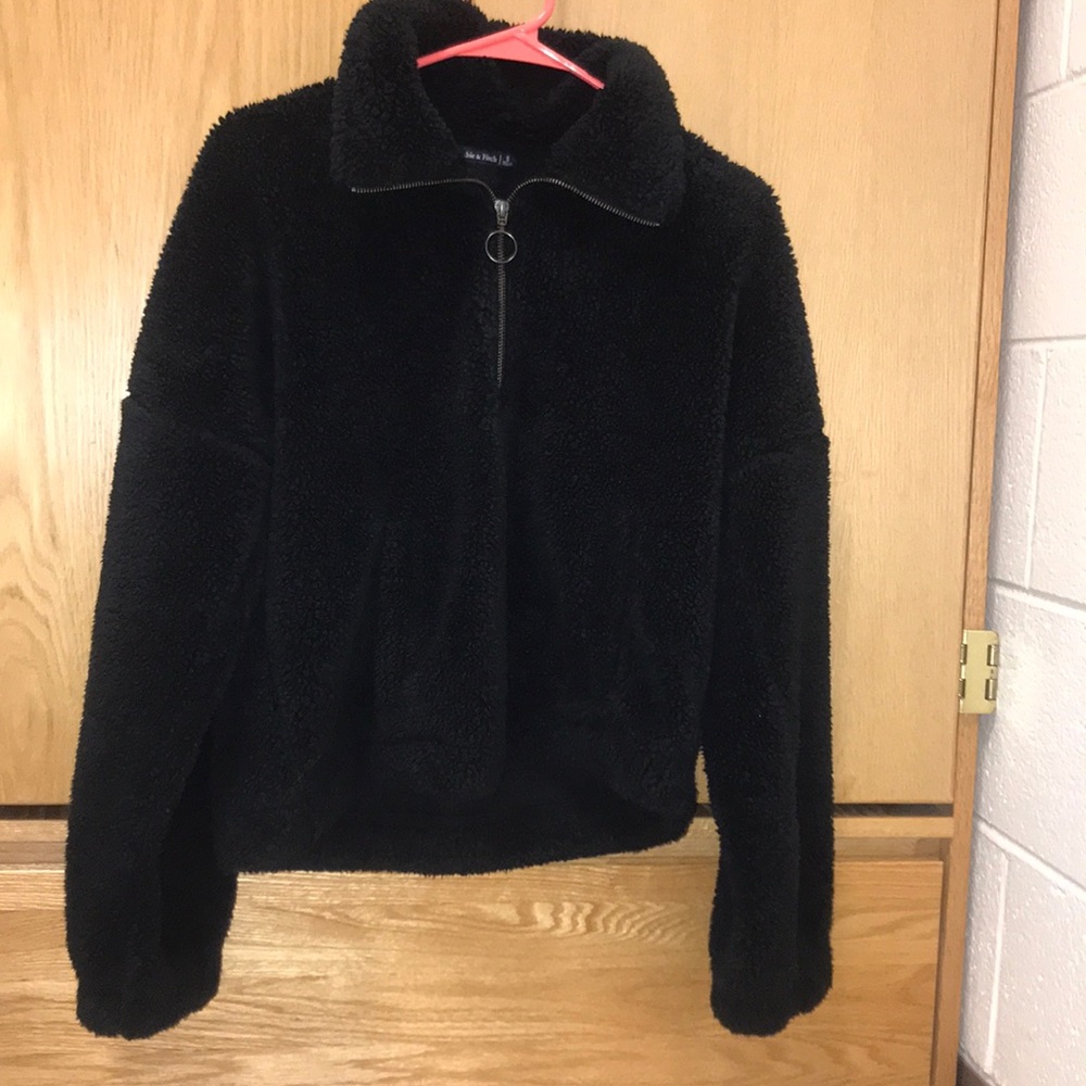 Fuzzy oversized jacket